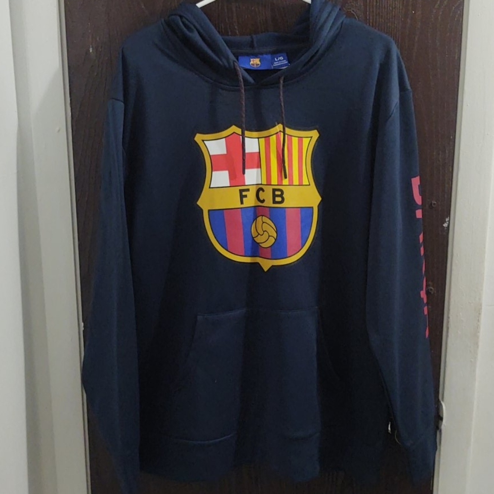 🔥SALE‼️🆕 FC Barcelona Sweater with Hoodie